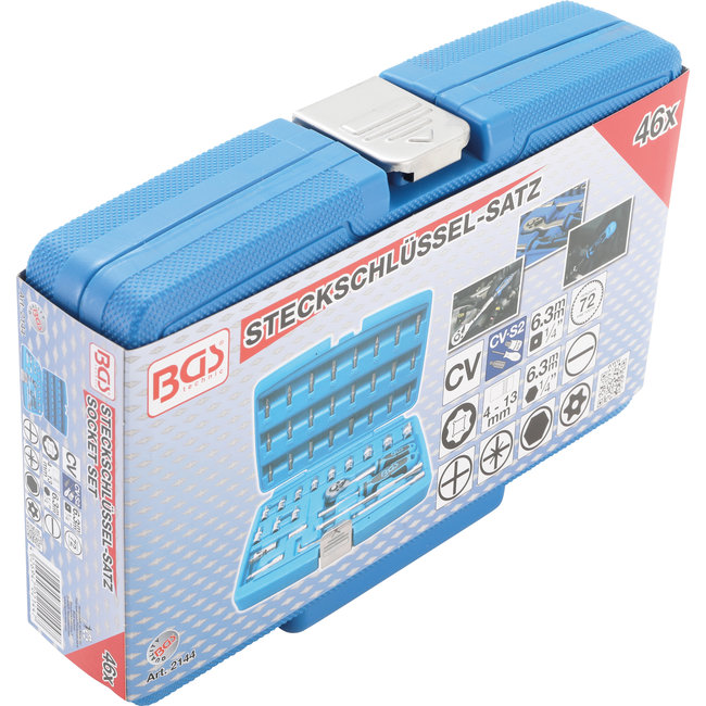 BGS Dopsleutelset 1/4" 46 delig