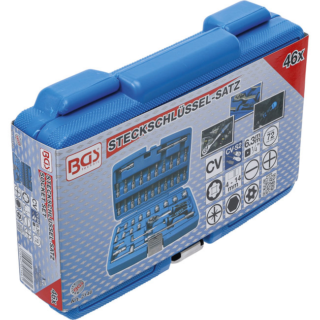 BGS Dopsleutelset 1/4" 46 delig