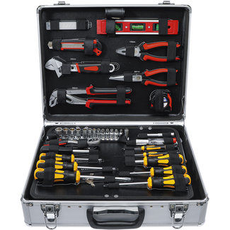 BGS Do it yourself Gereedschapset in aluminium koffer 129 delig