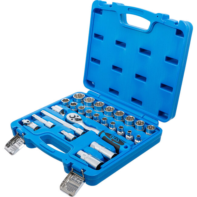 BGS Dopsleutelset golfprofiel 3/8" 26 delig