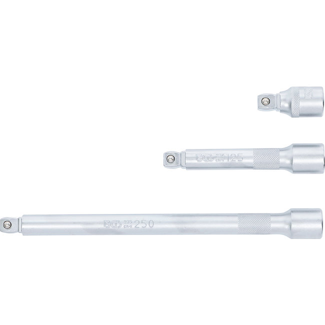 BGS Kantelverlengstukset 1/2" 50 / 125 / 250 mm 3 delig