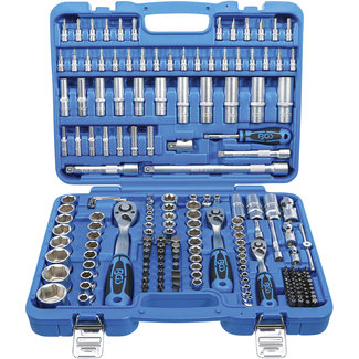 BGS technic Dopsleutelset zeskant 1/4" / 3/8" / 1/2" 192 delig