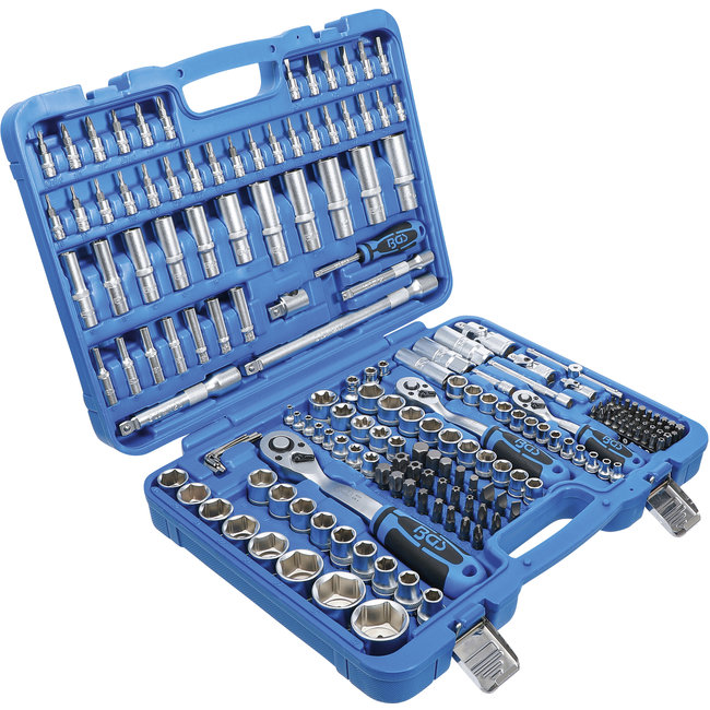 Dopsleutelset zeskant 1/4" / 3/8" / 1/2" 192 delig