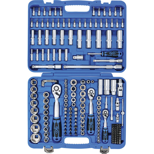 Dopsleutelset zeskant 1/4" / 3/8" / 1/2" 192 delig