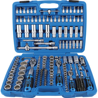 BGS technic Dopsleutelset "Gear Lock" 1/4" / 3/8" / 1/2" 192 delig