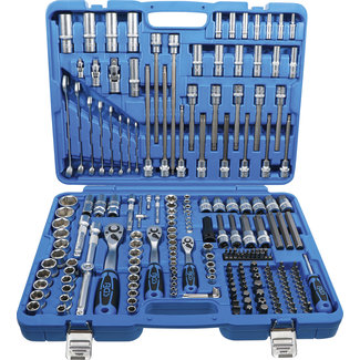 BGS technic Dopsleutelset zeskant 1/4" / 3/8" / 1/2" 214 delig