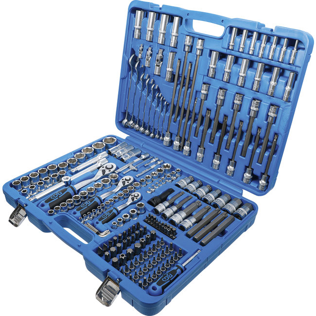 BGS Dopsleutelset zeskant 1/4" / 3/8" / 1/2" 214 delig