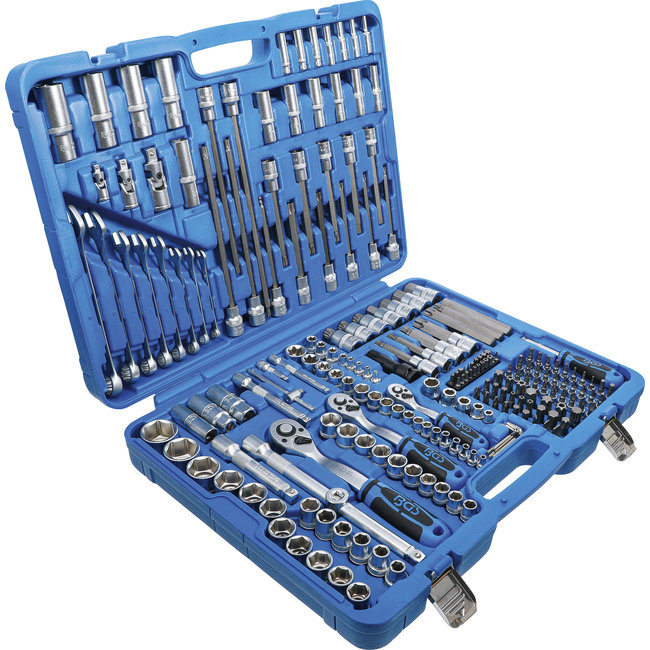 BGS Dopsleutelset zeskant 1/4" / 3/8" / 1/2" 214 delig