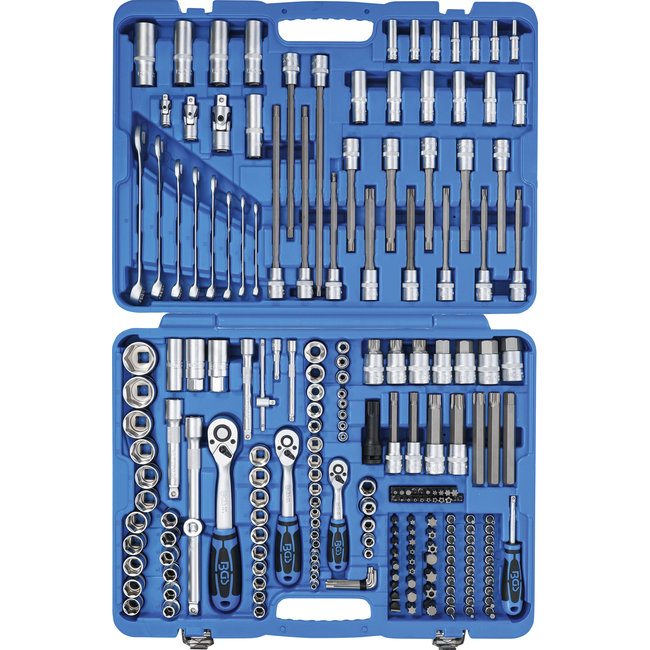 BGS Dopsleutelset zeskant 1/4" / 3/8" / 1/2" 214 delig