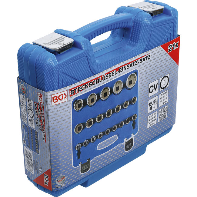 BGS Doppenset twaalfkant 1/2" 8 - 36 mm 21 delig