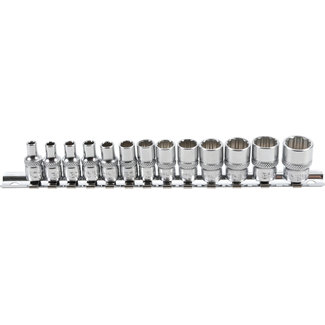 BGS technic Doppenset twaalfkant 1/4" 4 - 14 mm 13 delig