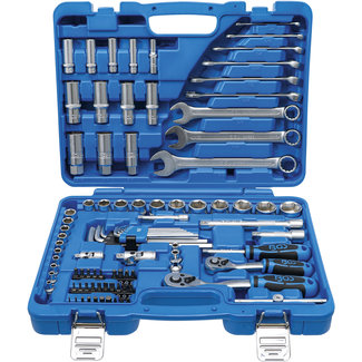 BGS technic Dopsleutelset - zeskant - 1/4" en 3/8" - inches - 92 delig