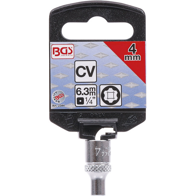 Dopsleuteldop Super Lock 1/4" 4 mm