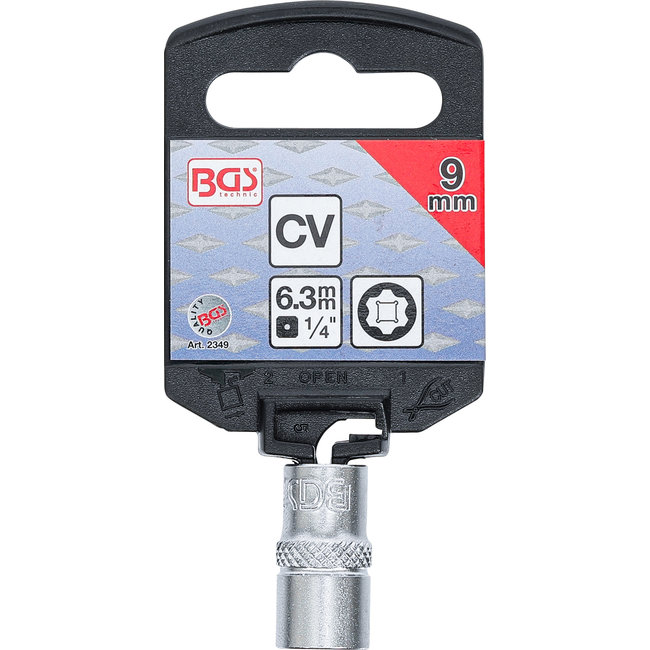 BGS Dopsleuteldop Super Lock 1/4" 9 mm