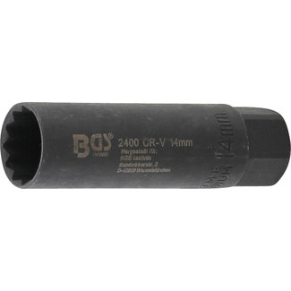 BGS technic Bougiedopsleutel zeskant 3/8" 14 mm
