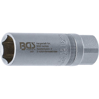 BGS technic Bougiedopsleutel zeskant 1/2" 16 mm