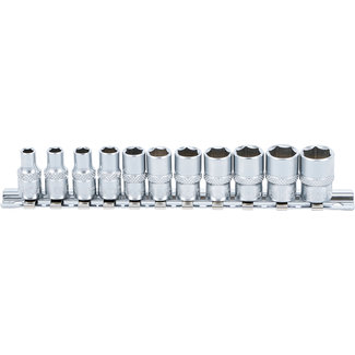 BGS technic Doppenset zeskant 1/4" inches 11 delig