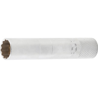 BGS technic Bougiedop met magneet, twaalfkant, lang 3/8" 14 mm