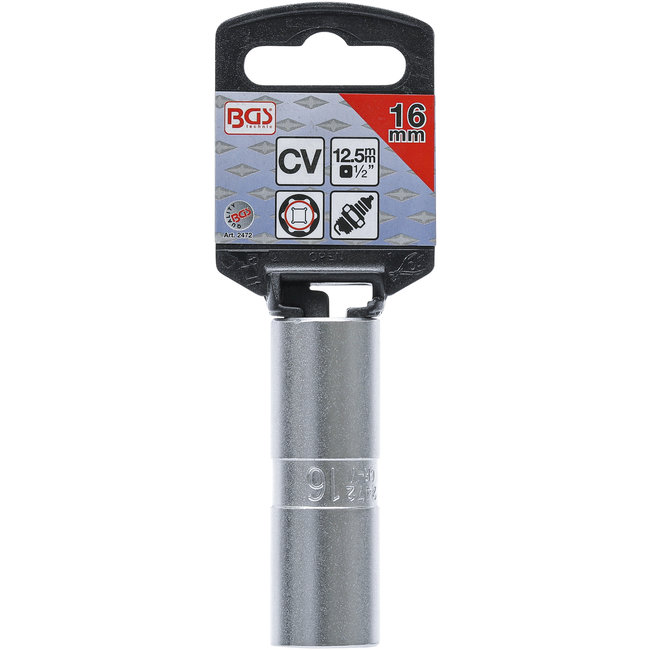 BGS Bougiedop zeskant 1/2" 16 mm
