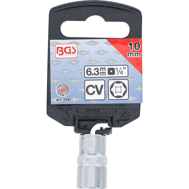 BGS Dopsleuteldop zeskant 1/4" 10 mm