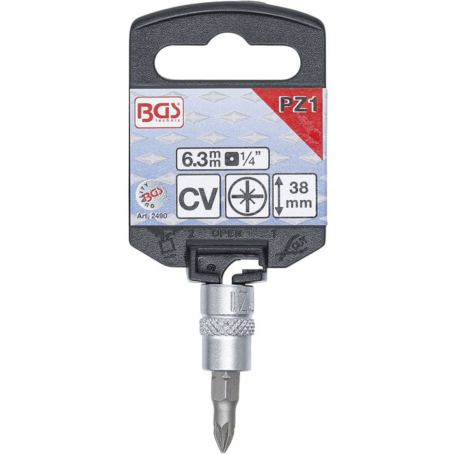 BGS Dopsleutelbit 1/4" kruiskop PZ1