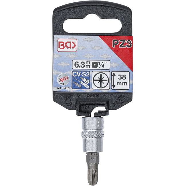 BGS Dopsleutelbit 1/4" kruiskop PZ3