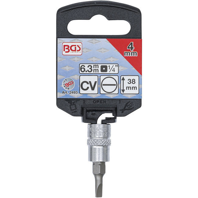 BGS Dopsleutelbit 1/4" sleuf 4 mm
