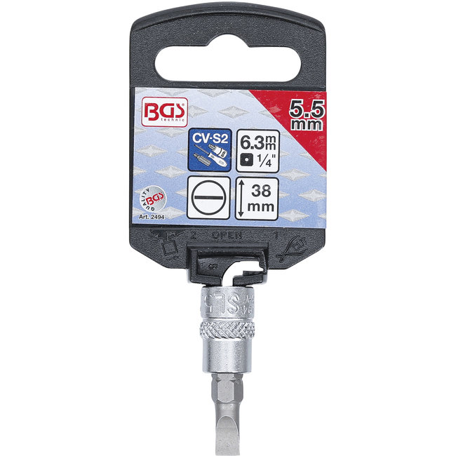 BGS Dopsleutelbit 1/4" sleuf 5,5 mm