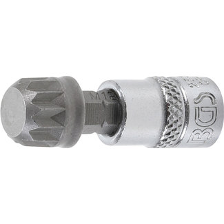 BGS technic Dopsleutelbit 1/4" veeltand (voor XZN) M12