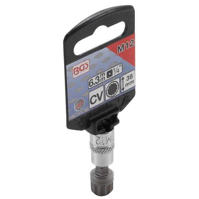 BGS Dopsleutelbit 1/4" veeltand (voor XZN) M12