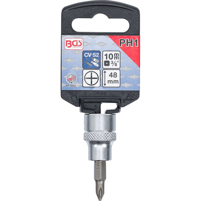 BGS Dopsleutelbit 3/8" kruiskop PH1
