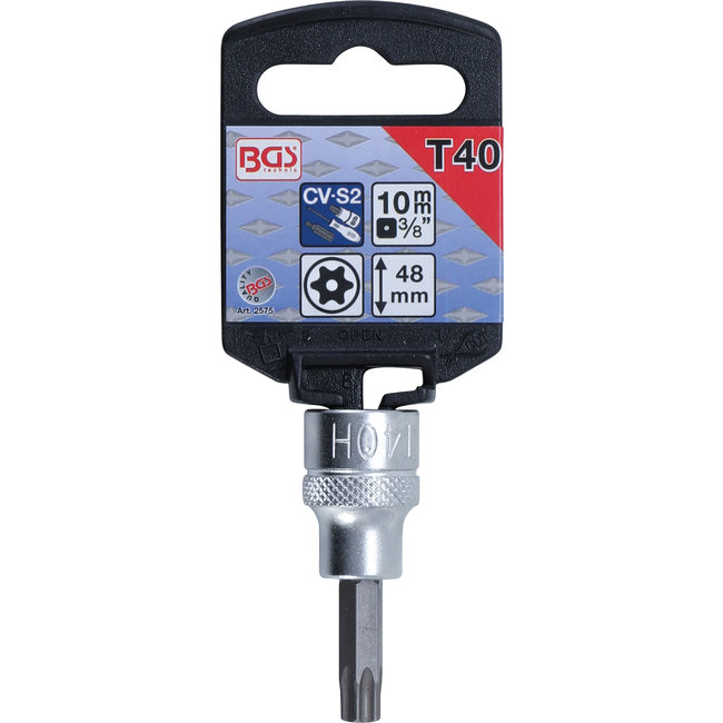 BGS Dopsleutelbit 3/8" Torx met boring T40