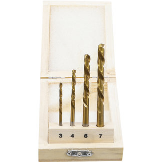 BGS technic Borenset HSS linkssnijdend 4 delig