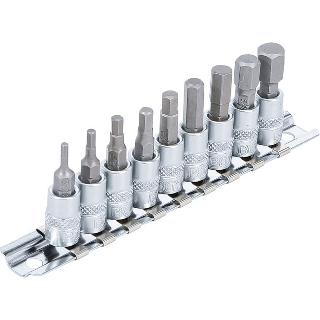 BGS Dopsleutelbitset 1/4" INBUS 3/32" - 3/8" inches 9 delig