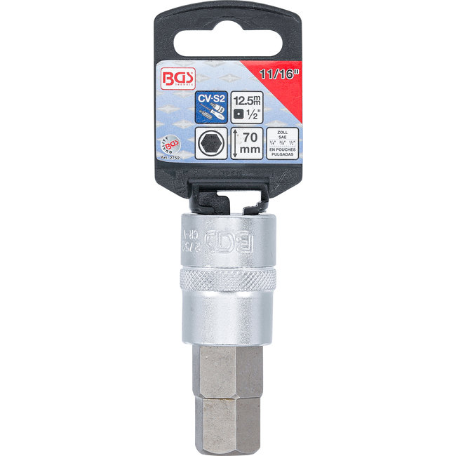 BGS Dopsleutelbit 1/2" inbus 11/16"