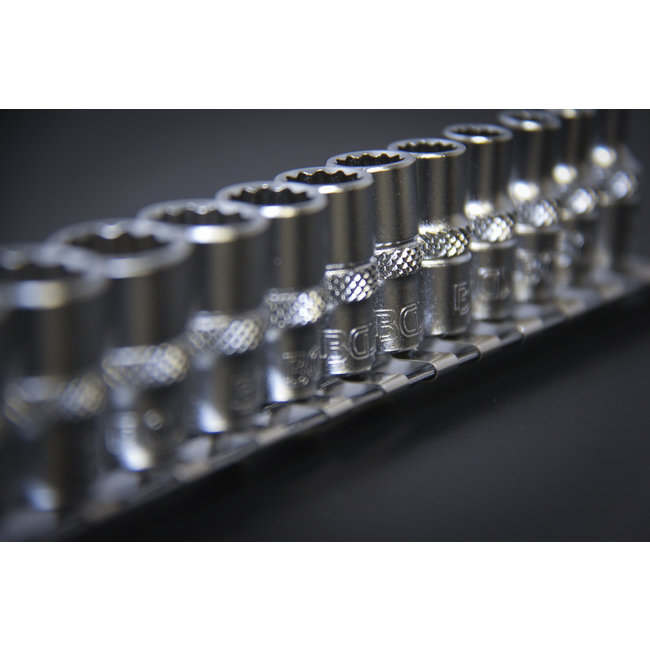 BGS Doppenset twaalfkant 1/4" inches 12 delig