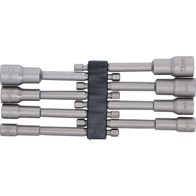 BGS Doppenset voor boormachine extra lang 6 - 13 mm 8 delig