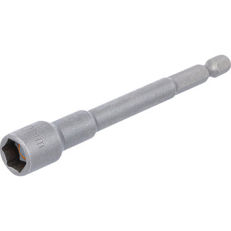 BGS technic Dopsleutel zeskant extra lang voor boormachines 10 mm
