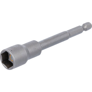 BGS technic Dopsleutel zeskant extra lang voor boormachines 13 mm