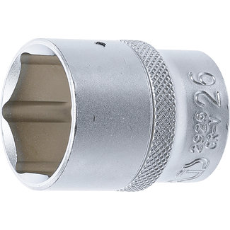 BGS technic Dopsleuteldop zeskant 1/2" 26 mm