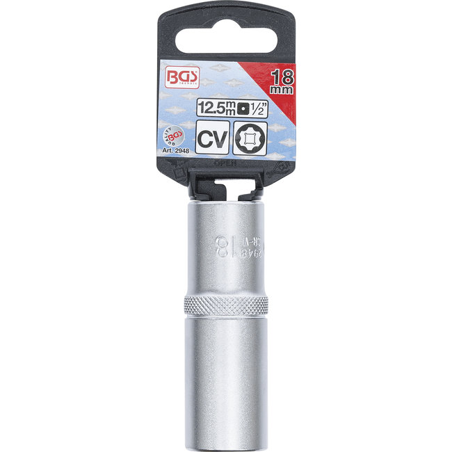 BGS Dopsleuteldop Super Lock, diep 1/2" 18 mm
