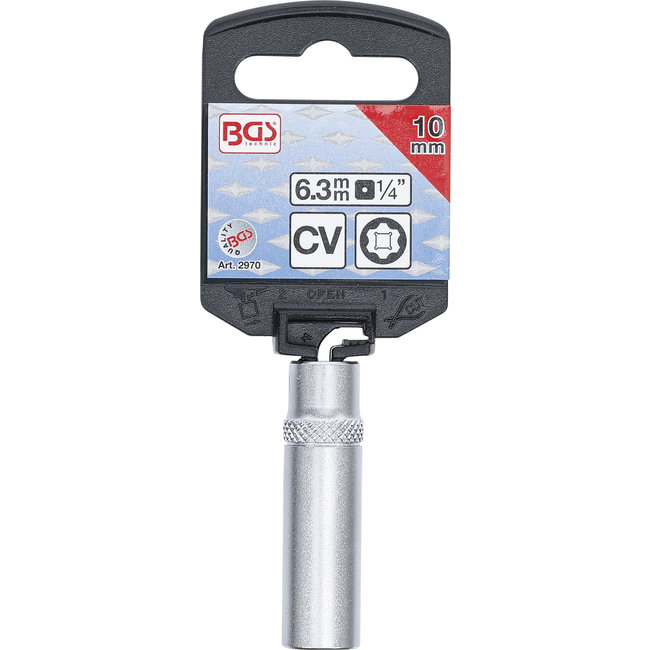 BGS Dopsleuteldop Super Lock, diep 1/4" 10 mm