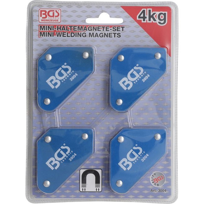 BGS Mini lasmagnetenset 45° - 90° - 135° 4 delig