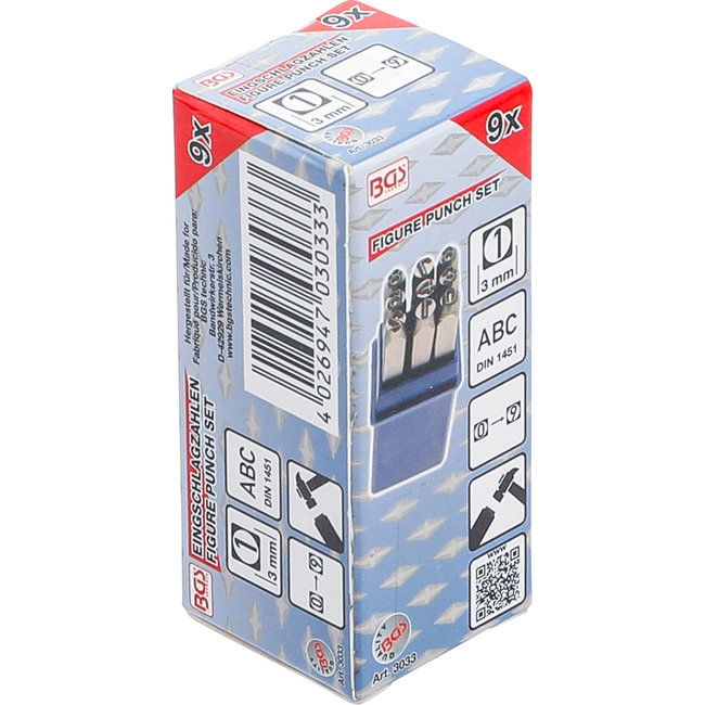 BGS Slagcijferset 3 mm