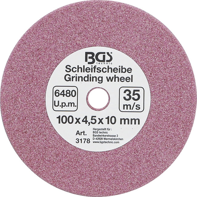 BGS Slijpschijf voor BGS 3180 Ø 100 x 4,5 x 10 mm