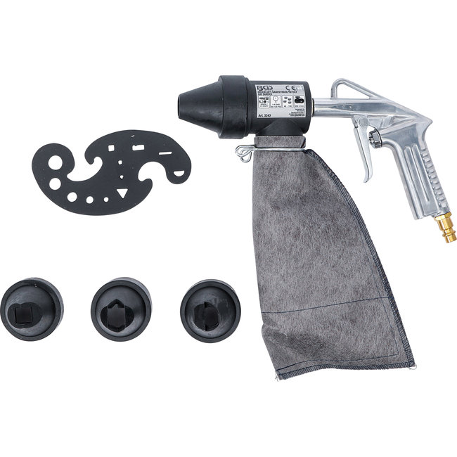 BGS Lucht zandstraalpistool met toebehoren