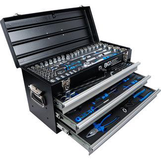 BGS technic Metalen gereedschapkoffer 3 schuifladen met 143 gereedschappen