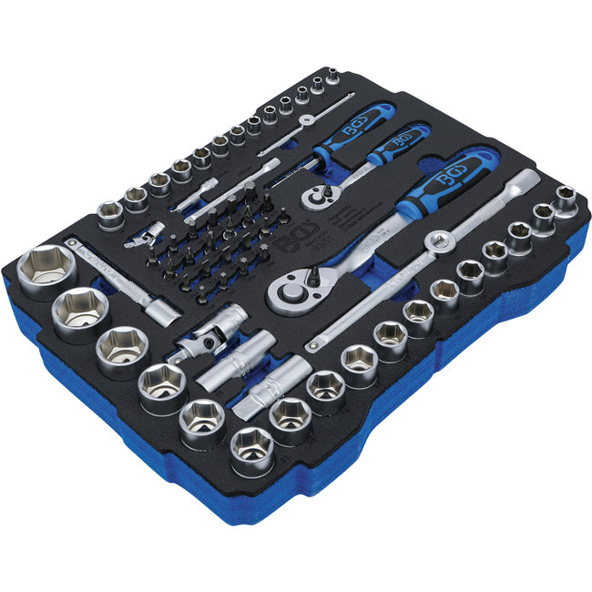 BGS Dopsleutelset 1/4" en 1/2" - voor BGS systainer® - 65 delig