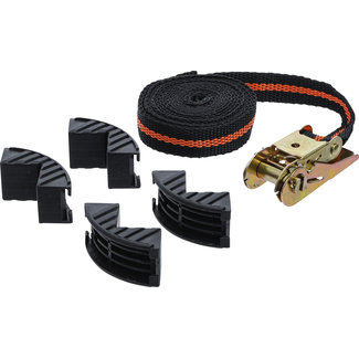 BGS Do it yourself Ratel spanband met 4 beschermbekken 25 mm x 5 meter