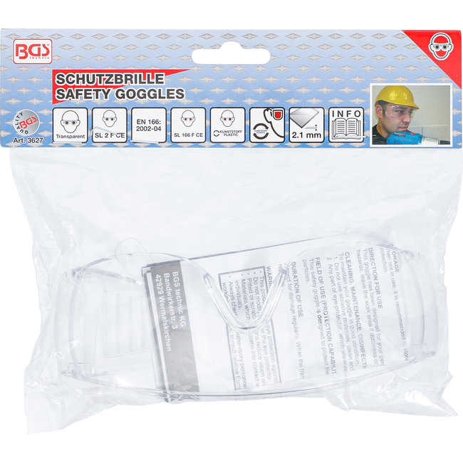 BGS Veiligheidsbril transparant
